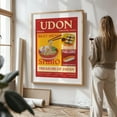 thumbnail image 2 of Udon poster - Typography Vintage Poster Japanese Food Ramen Sushi Oak Framed Wall Art Print 20 x 30 inches, 2 of 15