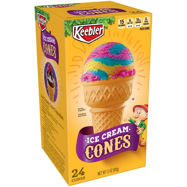 Keebler Ice Cream Cones, 3 Oz, 24 Ct