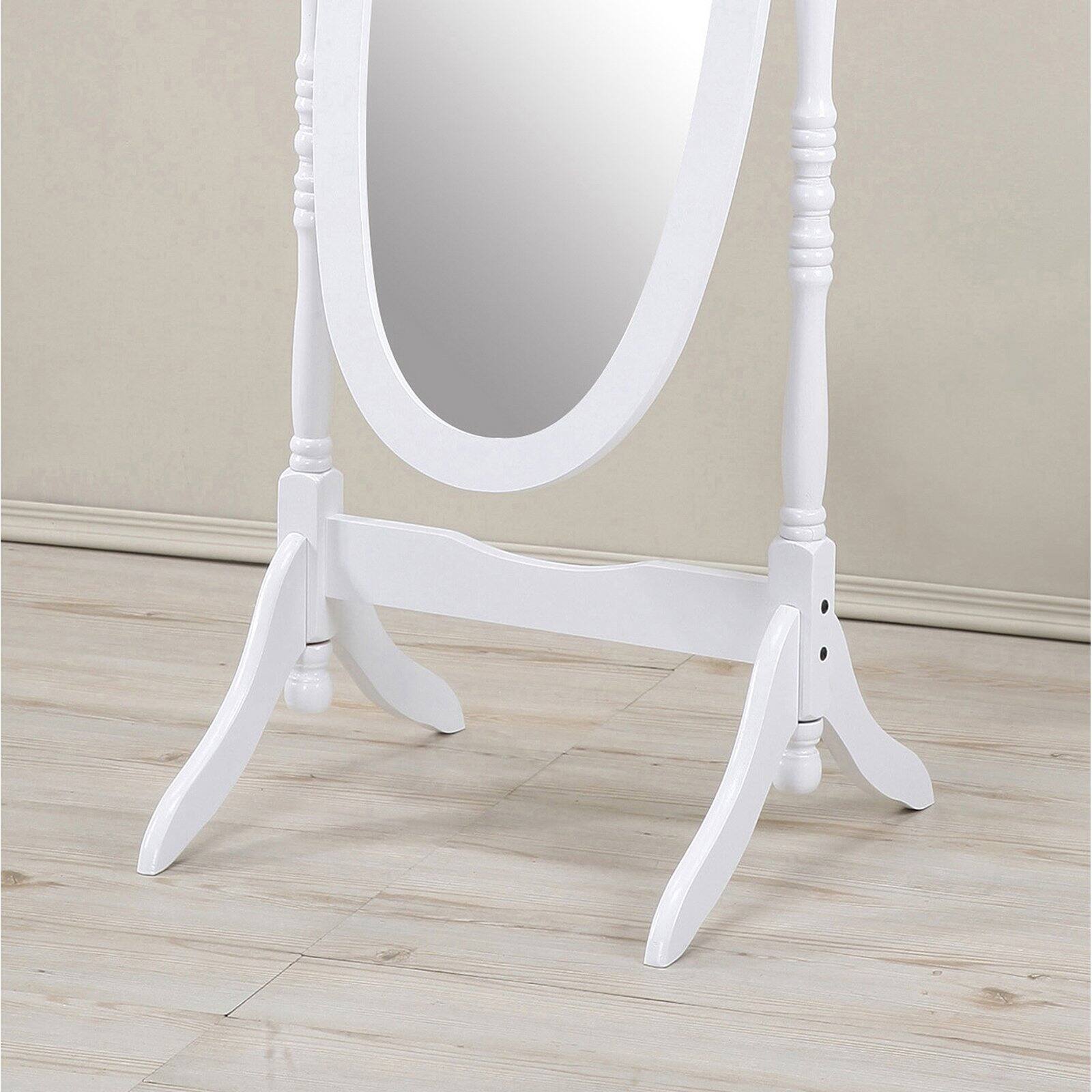Roundhill Furniture Traditional Queen Anna Style Floor Cheval Mirror 