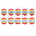 thumbnail image 2 of 10 pelotas de esponja de colores arcoíris para practicar en interiores (color aleatorio), 2 of 4