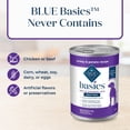 thumbnail image 6 of Blue Buffalo Basics Grain Free Adult Wet Dog Food, Skin & Stomach Care, Turkey, 12.5oz Can, 6 of 11