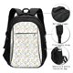 thumbnail image 3 of Fotbe Floral Mochila con Estampado y Puerto USB para Hombre y Mujer, Mochila Antirrobo, Mochila de Viaje, Mochila Escolar, Mochila Universitaria, 3 of 7