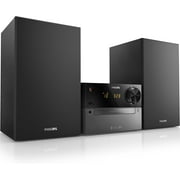 Philips BTM2310 Mini Stereo System with Bluetooth (CD, MP3, USB for Charging, Ukw, 15 Watt) - Black