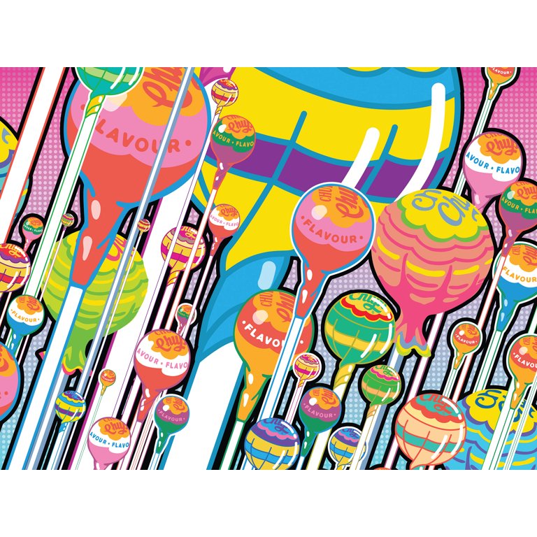 Ceaco Pop Lollipop 500-Piece Interlocking Jigsaw Puzzle for Adults