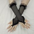 thumbnail image 3 of Lace Fishnet Gloves Comfortable And Flexibility Fingerless Gloves For Party Enthusiasts And Fashion Forward Individuals, 3 of 8