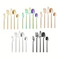 thumbnail image 3 of Mosiee Premium Hanging Spoon Fork Cutlery Set 5Pcs Flatware For Stylish Dining, 3 of 9