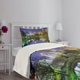 thumbnail image 5 of Ambesonne City Quilted Bedspread Set 2 Pcs, North Carolina America, Twin Size, Multicolor, 5 of 6