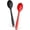 Black+Red, variant on 2 Pack Silicone Cooking Spoons, 10.8 in Heat Resistant Kitchen Spoons Nonstick Mixing Spoon for Baking Stirring Serving, Dishwasher Safe
