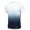 White, variant on Mens Work Shirt Short Sleeve Gradient Sports Fitness Training Breathable Beach Tops,Light Blue,2XL