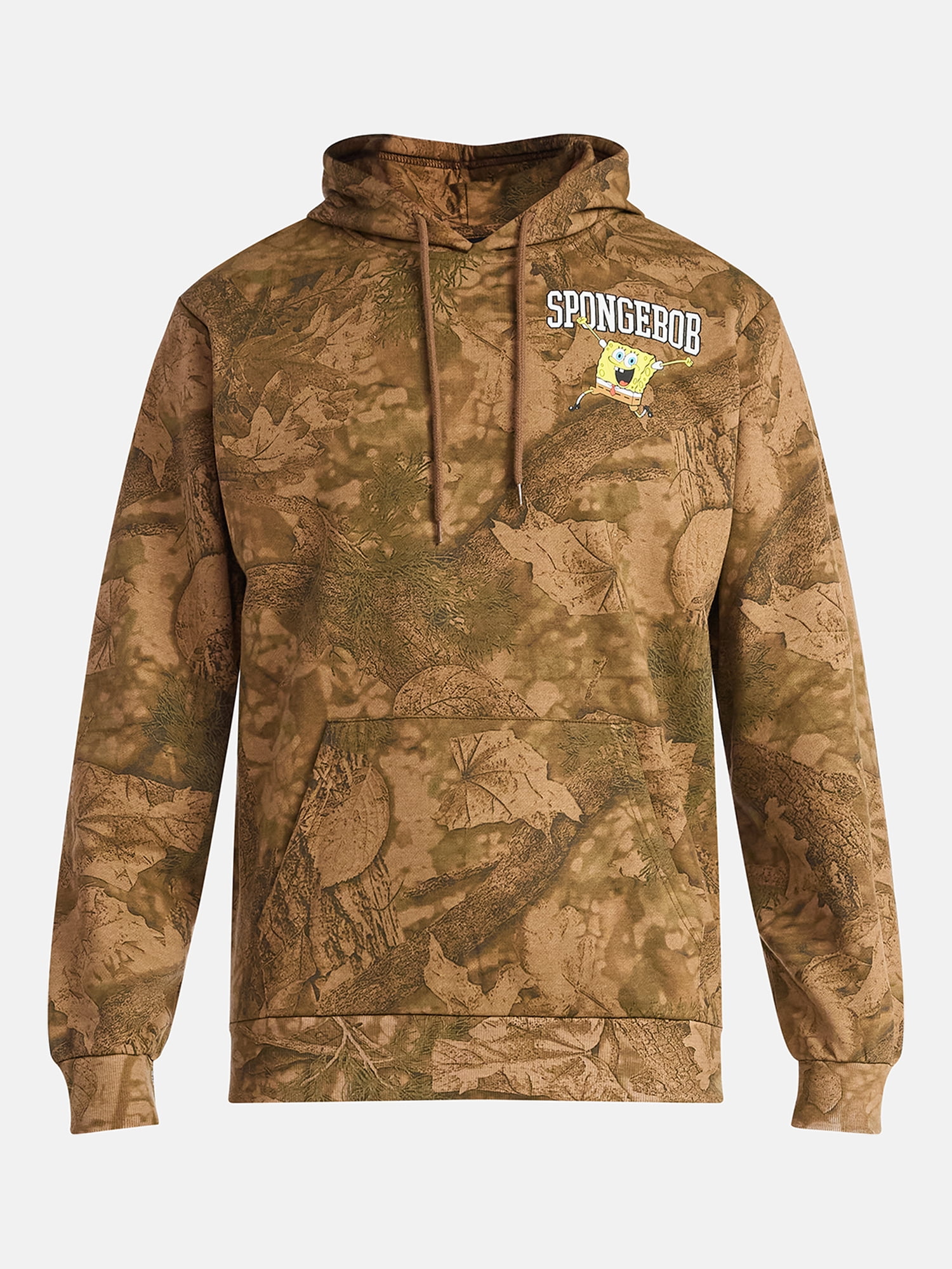 SpongeBob SquarePants Men's & Big Men's Graphic Fleece Hoodie with Long Sleeves, Sizes S-3XL
