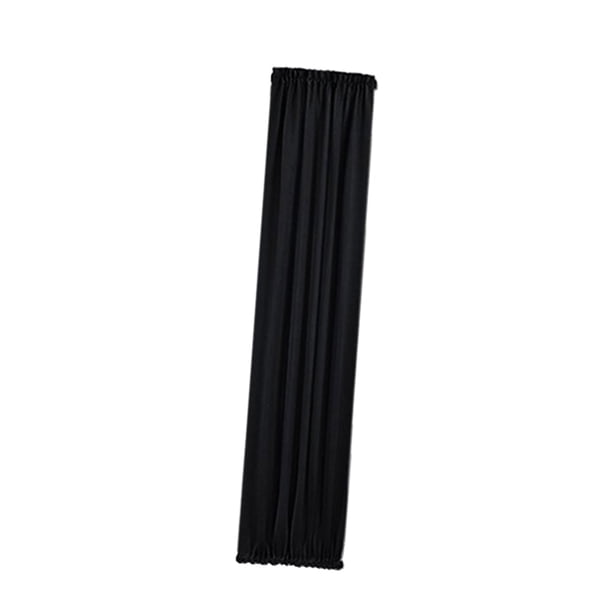 Cortinas de Habitación Bolsillo de Varilla Panel de Puerta Corrediza Oscurecimiento de Cortinas Negro BLESIY Cortinas de ventana