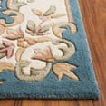 thumbnail image 4 of SAFAVIEH Aubusson Albus Medallion Area Rug, Blue/Ivory, 3' x 5', 4 of 11