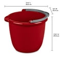 thumbnail image 2 of Sterilite Large 10-Qt Easy Pour Spout Pail w/ Comfy Grip Handle, Red (12 Pack), 2 of 6