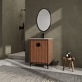 thumbnail image 4 of 24'' Single Sink Vanity in Brown Color | Bathroom Organization with 2 Doors | Engineered Wood Construction | Easy to Install and Clean, 4 of 6
