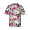 thumbnail image 3 of Picia Orchids Flowers Gentle Cotton Regular Fit Short Sleeve Casual Hawaiian Shirt for Men-Large, 3 of 9