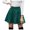 Green, variant on Sngxgn Women's High Waist Elasticized Waistband Flared Casual A Line Midi Skirt(Blue,XL)