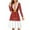 Christmas Snowflake Red Costume, variant on Cartoon Santa Women Dress Size 4XL Polyester Swing Twirl Skater Dress,Merry Christmas,Comfortable Women Dress Long Sleeve Party