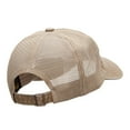 thumbnail image 4 of Spain Heart Embroidered Pigment Dyed Mesh Cap - Dark Beige Khaki OSFM, 4 of 5