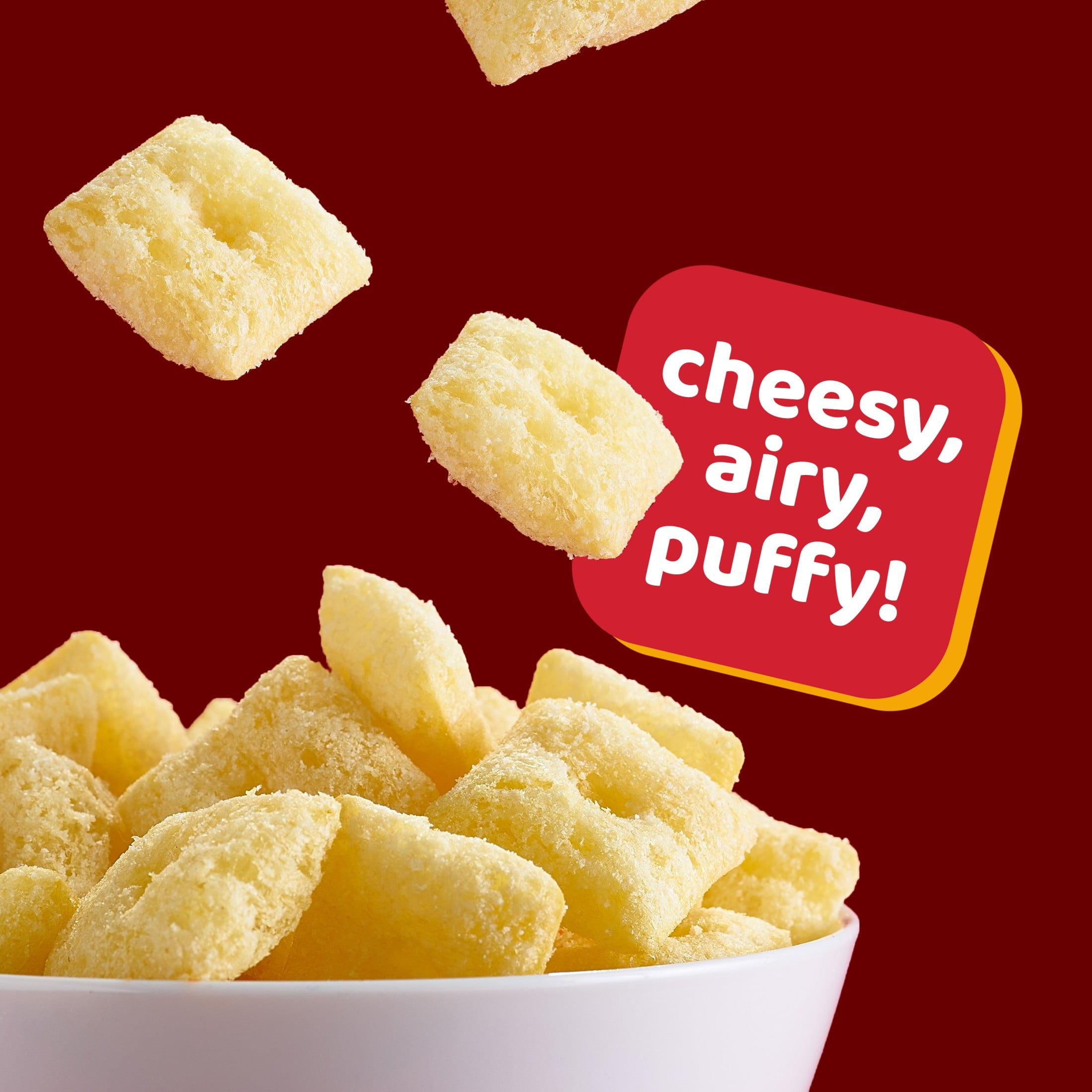 Cheez-It Puff'd White Cheddar Cheesy Baked Snacks, Puffed Snack Crackers, 5.75 oz
