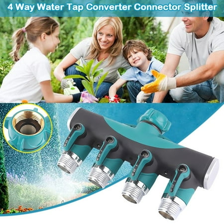 

Pgeraug Sprinkler Connector 4 Hose Way Splitter Water Converter Splitter For Garden Patio & Garden Water Sprinklers Green