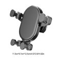 thumbnail image 3 of Injueey Soporte de teléfono para coche 360 ​​Universal Clip-on Soporte de salida de aire mejorado Soporte de gravedad manos libres flexible Interior Teléfono y Comunicación, 3 of 6