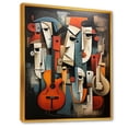 thumbnail image 2 of Designart "Cubist Portrait of Music Performance II" Fashion Framed Wall Art - Modern Multicolor Theater Entryway Framed Wall Art, 2 of 6