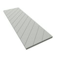 thumbnail image 5 of Ekena Millwork 18"W x 39"H True Fit PVC Diagonal Slat Modern Style Fixed Mount Shutters, Hailstorm Gray (Per Pair - Hardware Not Included), 5 of 8
