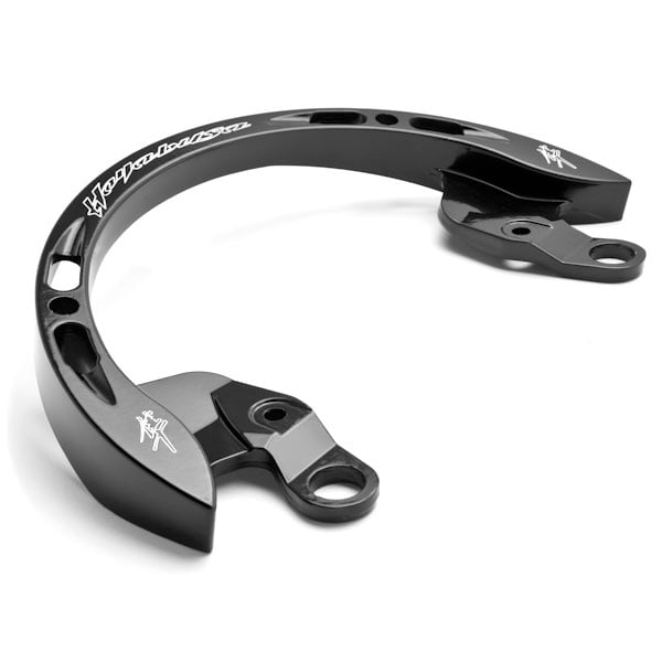 Krator Black Passenger Grab Bar Rail Handle Logo Etched For 2005 Suzuki Hayabusa 1300 GSX1300R