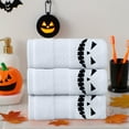 thumbnail image 5 of Halloween Series Embroidered Cotton Towels 3-Pack Soft Comfortable Household Bath Towels Absorbent Quick Dry Linens, 5 of 6