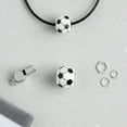 thumbnail image 3 of Bling Jewelry Womens Player Sports Soccer Mom Charm Bead Sterling Silver for European Bracelet, 3 of 4