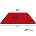 thumbnail image 3 of 29.5''W x 57.25''L Trapezoid Red Thermal Laminate Activity Table - Standard Height Adjustable Legs, 3 of 5