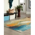 thumbnail image 3 of Rugs.com Haerfest Collection Rug – 9' x 12' Blue Low Rug Perfect For Living Rooms, Large Dining Rooms, Open Floorplans, 3 of 4