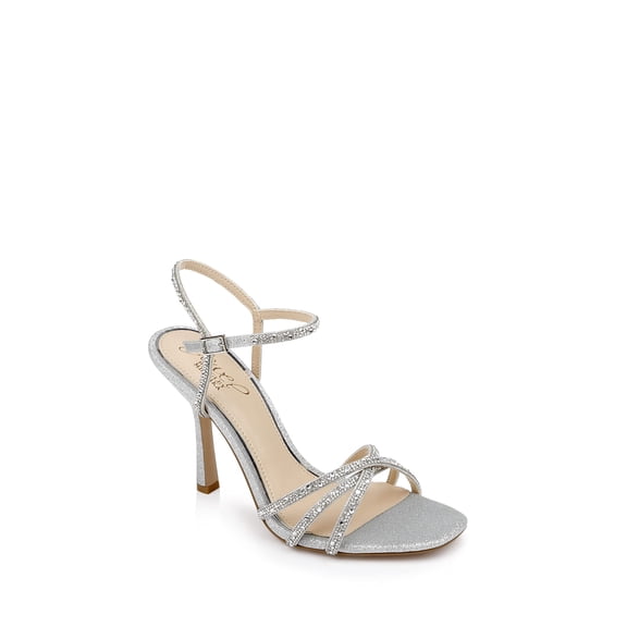 Jewel Badgley Mischka Georgia Strappy Sandal Stiletto, 10