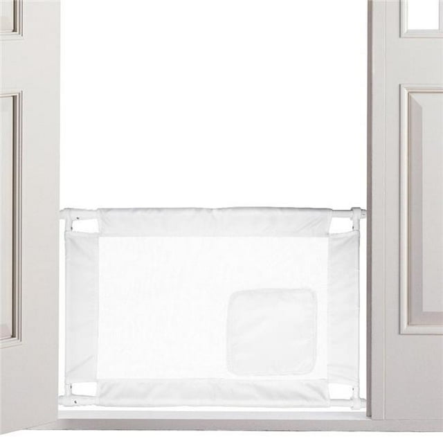 Pet Life PGA1WH Porte Porte Pliante Réglable Pet Chat Chien Porte&44; Blanc - Taille Unique