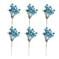 thumbnail image 5 of COSMOBETTY Fake Berry Branches Blue Plastic for Users Who Enjoy Diy Decoration 6Pcs 11.8x3.9in, 5 of 7
