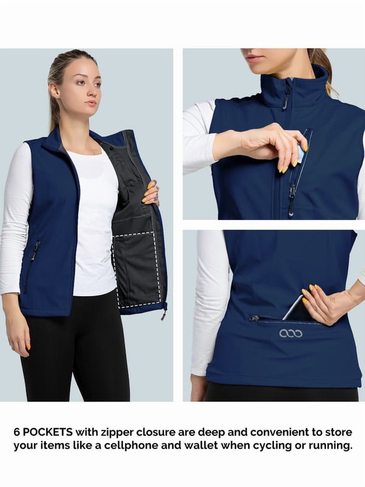 Off Road Ventures Women's Lightweight Vest Waterproof Windproof Outerwear Cycling Sleeveless Jacket for Hiking Travel