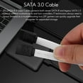 thumbnail image 4 of Cable de datos SATA 3.0 III SATA3 de 50 cm y 7 pines, 6 Gb/s, para SSD, HDD, disco duro, con funda de nailon, versión premium (blanco), 4 of 8