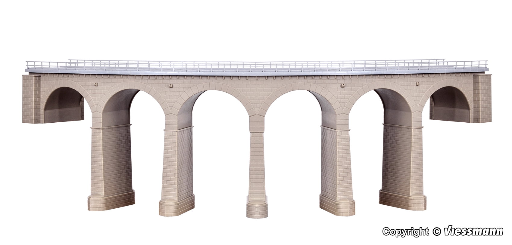 Kibri HO Scale Bridge Kit Curved Stone Viaduct (R1 143/16") Single