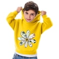 thumbnail image 2 of GNFQXSS Kids Graphic Hooded Sweatshirt Relaxed Soft Breathable Comfortable Casual Winter Holiday Party Wear Yellow 4 Years, 2 of 6