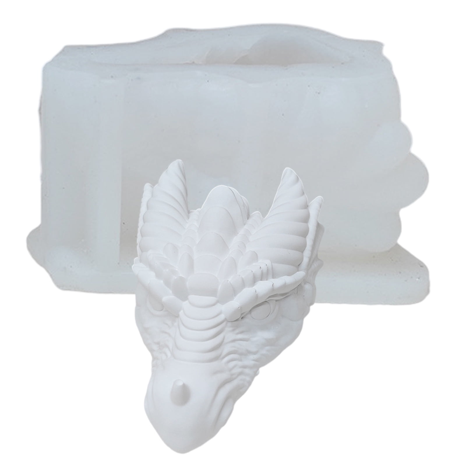 Dragon Head Shaped Silicone Molds for Soap Table Ornaments Gypsum Decorations, Epoxy Resin Silicone Molds