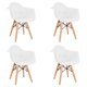 thumbnail image 1 of Set de sillas de plástico para niños y niñas – Resistentes, Ergónomicas y Seguras (BLANCO), 1 of 4