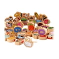 thumbnail image 2 of Cuentas de cordones para niños y niñas, juguetes para enhebrar de madera, animales, frutas y verduras, cuerdas Montessori para regalo de cumpleaños de Estilo B CUTICAT Juguetes de cuentas de encaje, 2 of 8