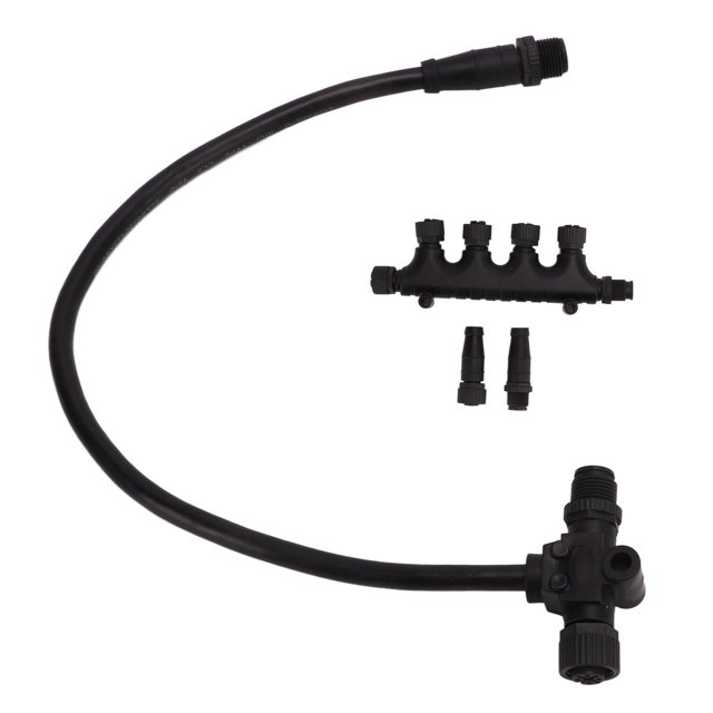 Cable NMEA 2000 ANGGREK Conexión Bidireccional M12 A Prueba de Herrumbre 4 Puertos para Barcos Y Yates