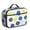 Geometric Flower and-2, variant on Geometric Flower and Dahlia Pink Insulated Lunch Bag Teens,Bento School Lunch Bag for Teens for Work,Picnic or Travel 10.6x7.7x4.3 Inches,12 Can Capacity