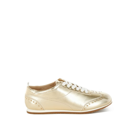 Yorika Studded Metallic Pleather Sneakers