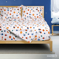 thumbnail image 2 of Juego de Sábanas Individual Infantiles Dreamlab Kids. Tela Suave, Diseño Espacio, Planetas Xtellar blanco, 2 of 3