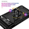 thumbnail image 6 of SaniMore Tri-layer Case for Google Pixel 7A 6.1" 2023, 360° Rotating Holder/Kickstand Rugged PC Back + TPU Bumper Magnetic Car Mount Anti-fingerprint Anti-fall Heavy Duty Protective Case, Black, 6 of 8