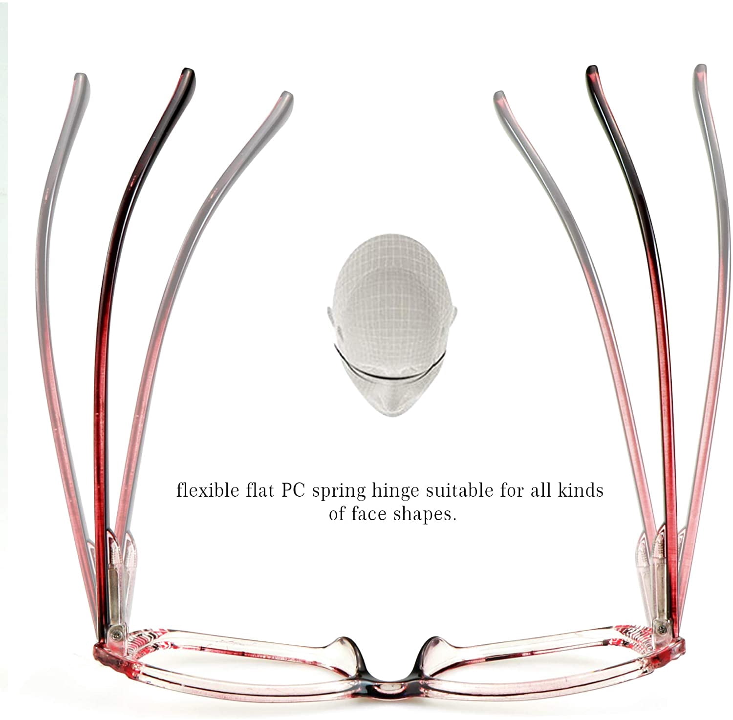 5 Pairs Reading Glasses, Blue Light Blocking Glasses, Computer Reading Glasses for Women and Men, Fashion Rectangle Eyewear Frame(5 Red, +2.75 Magnification)
