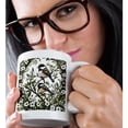 thumbnail image 2 of 3drose, Black-capped Chickadee Bird and Massachusetts Mayflowers, 11oz Magic Transforming Mug, 2 of 7