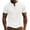 White, variant on Button V Neck Short Sleeve Tunic for Men Solid Color Dressy Casual Top Oversized Tee Shirts Men's V Neck Tee Shirts